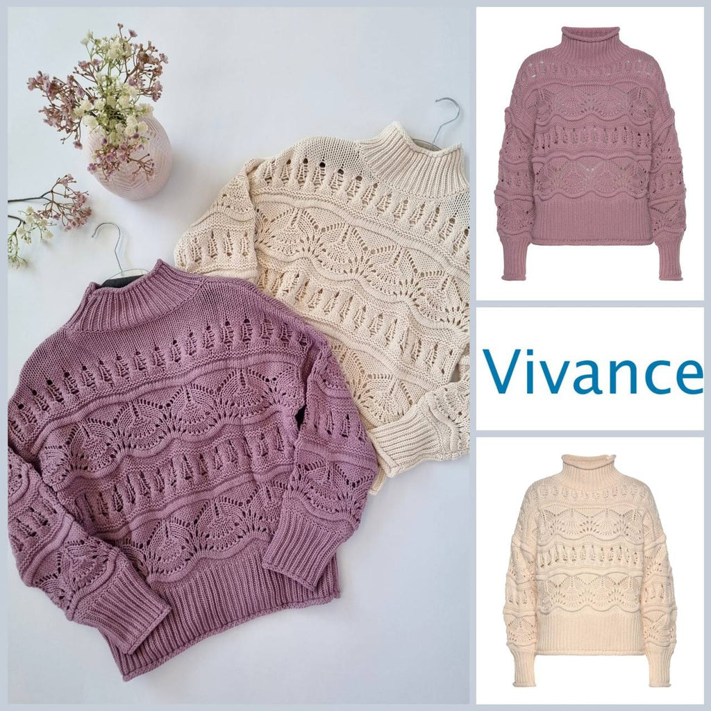 Vivance Damen-Strickpullover mit Lochstrickmuster – Produktübersicht