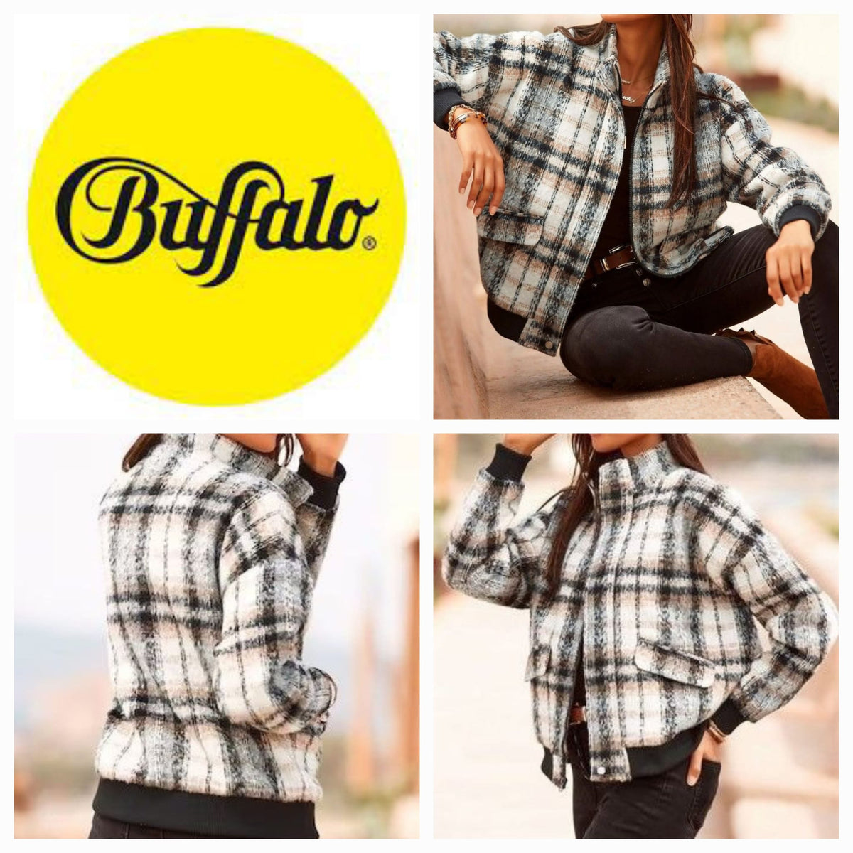 Buffalo Damen-Bomberjacke kariert – Produktübersicht