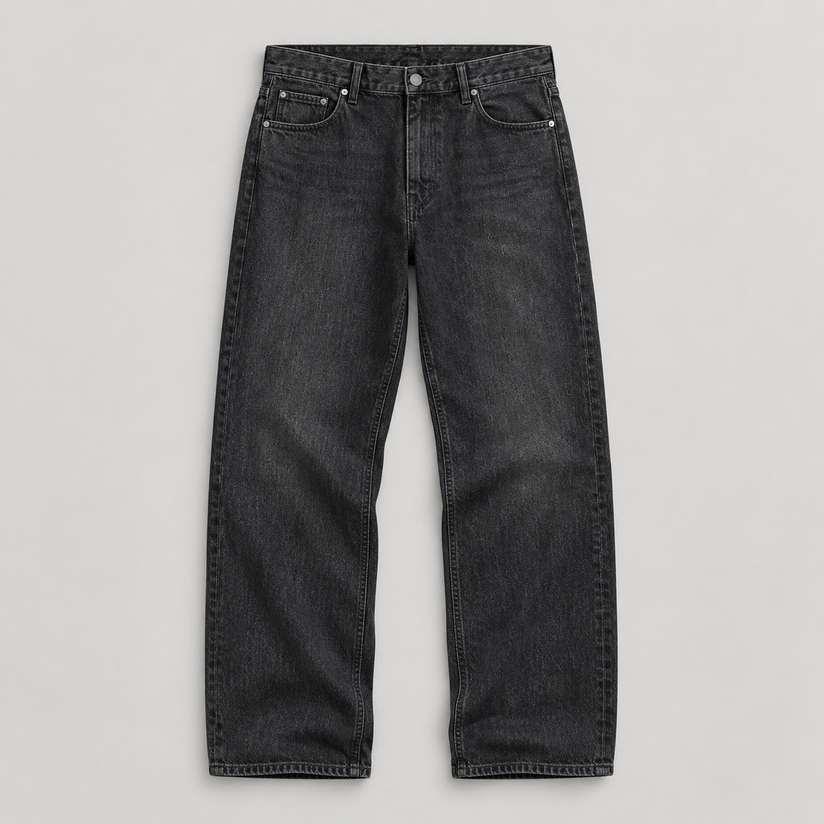 Urban Classics Herren Loose-Fit Jeans Schwarz