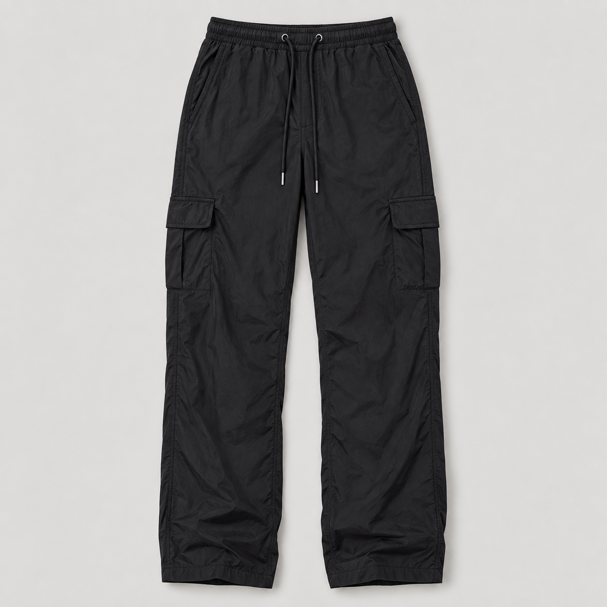 Urban Classics Damen-Cargohose aus Polyamid Schwarz