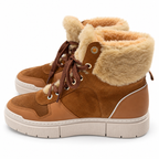 SCAPA Sports Damen-Schnürstiefelette mit Warmfutter – Braun