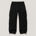 Build Your Brand Pure Vintage Herren Cargohose Schwarz