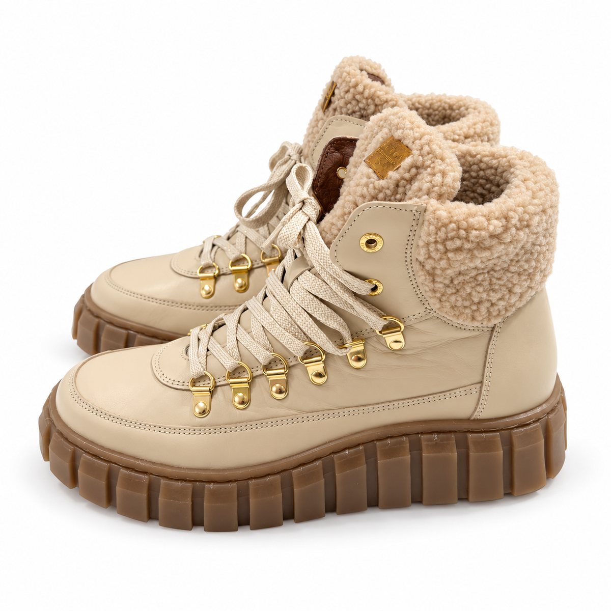 SCAPA Sports Damen-Schnürstiefelette – Beige