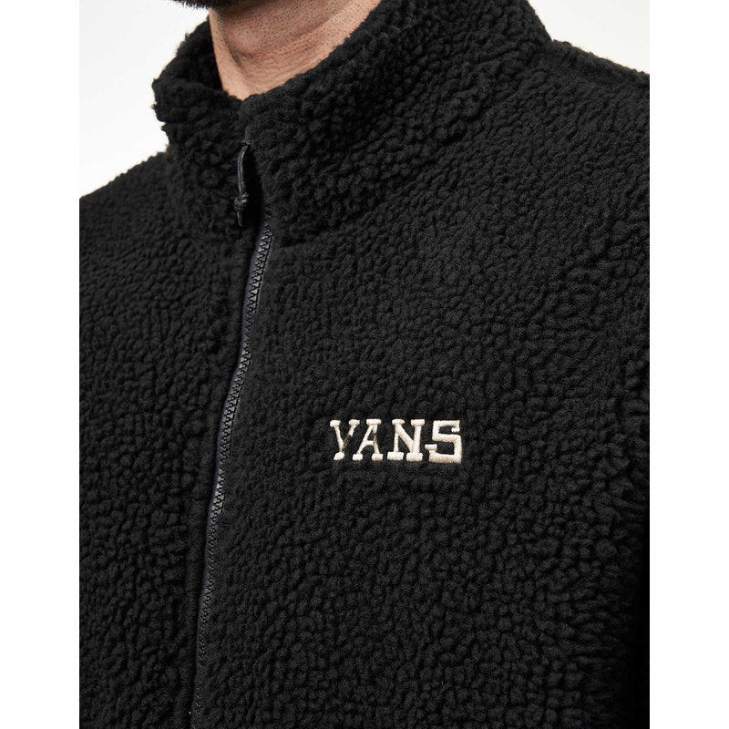 Vans Unisex-Teddyjacke Schwarz mit Stickmotiven – Produktübersicht