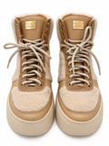 SCAPA Damen-Plateausneaker mit Warmfutter – Beige