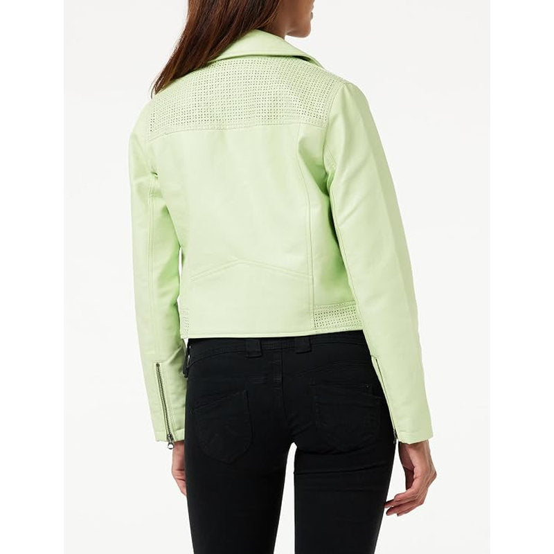 Pepe Jeans Bikerjacke in Mint, Vorderansicht
