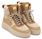 SCAPA Damen-Plateausneaker mit Warmfutter – Beige