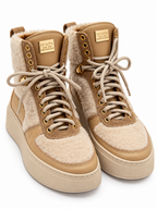 SCAPA Damen-Plateausneaker mit Warmfutter – Beige