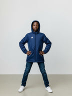 adidas Kinderjacke Core 18 Stadium Jacket DW9198 – Dunkelblau/Weiß