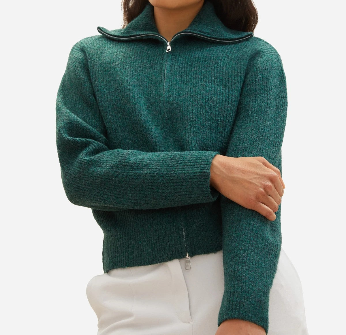 Tom Tailor Damen-Strickjacke mit Stehkragen – Produktübersicht