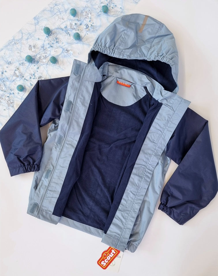 Scout wasserabweisende Jungenjacke Blau