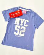 Champion Kinder T-Shirt NYC 52 Blau – Ansicht 1