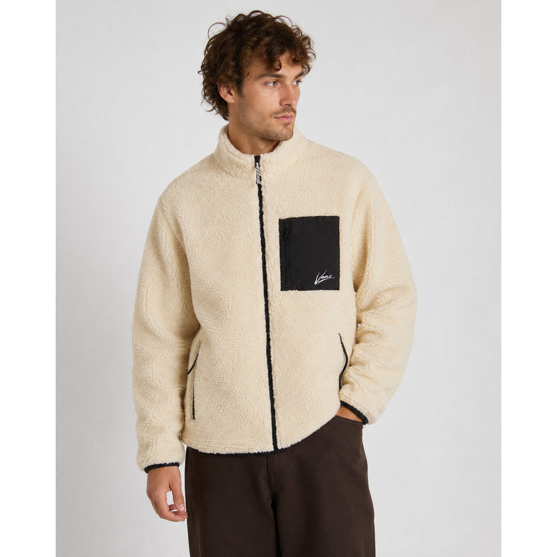 Vans Dettori Full Zip Teddyjacke Creme