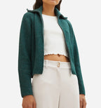 Tom Tailor Damen-Strickjacke mit Stehkragen