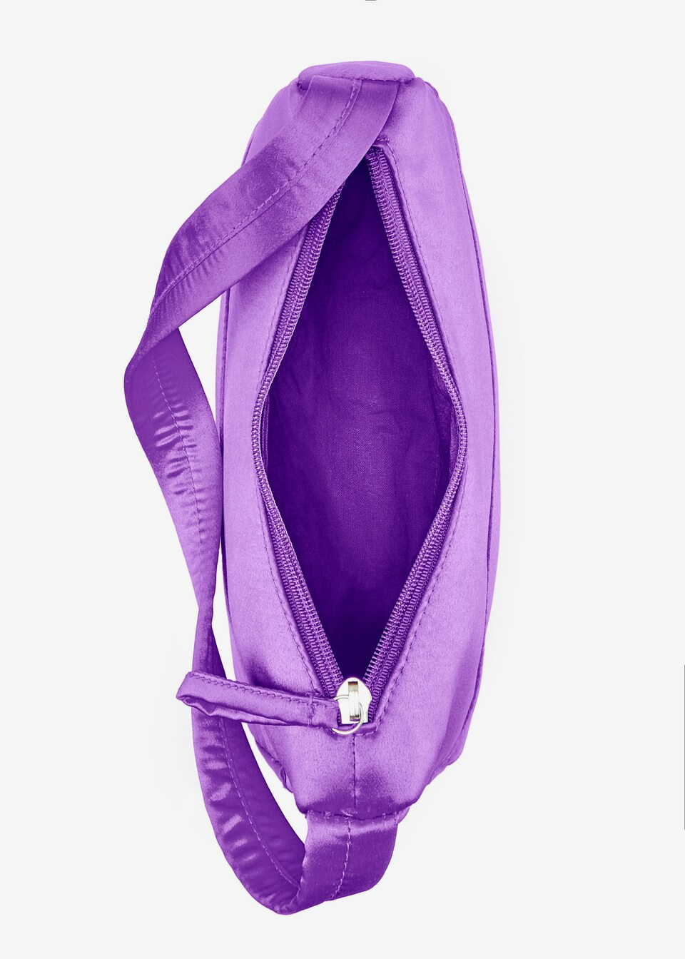 LASCANA Schultertasche in Lila, geöffnet