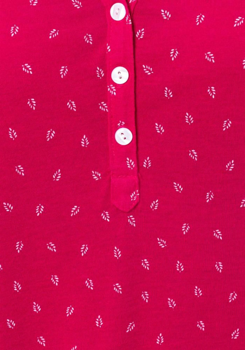 LASCANA Shirt in Rot, Stoff und Knopfleiste im Detail