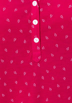LASCANA Shirt in Rot, Stoff und Knopfleiste im Detail