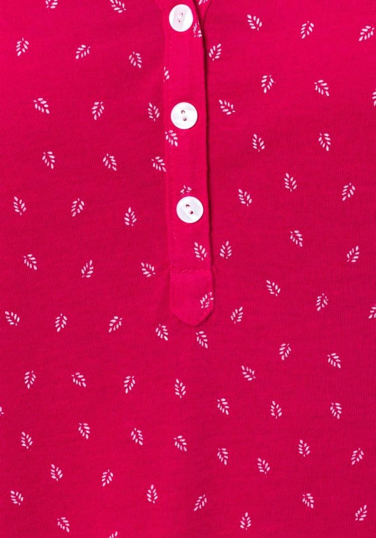 LASCANA Shirt in Rot, Stoff und Knopfleiste im Detail