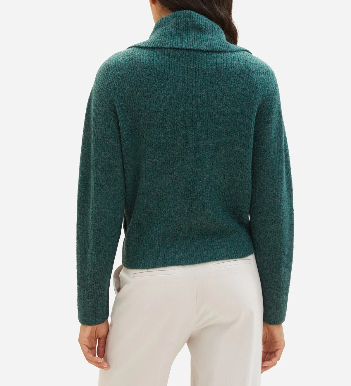 Tom Tailor Damen-Strickjacke mit Stehkragen