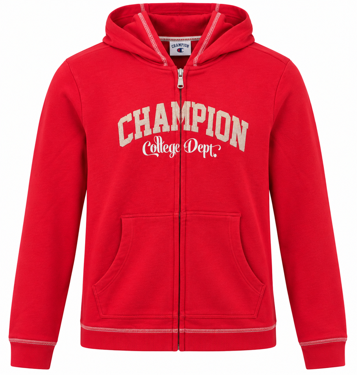 Champion Kinder Full-Zip Hoodie Rot