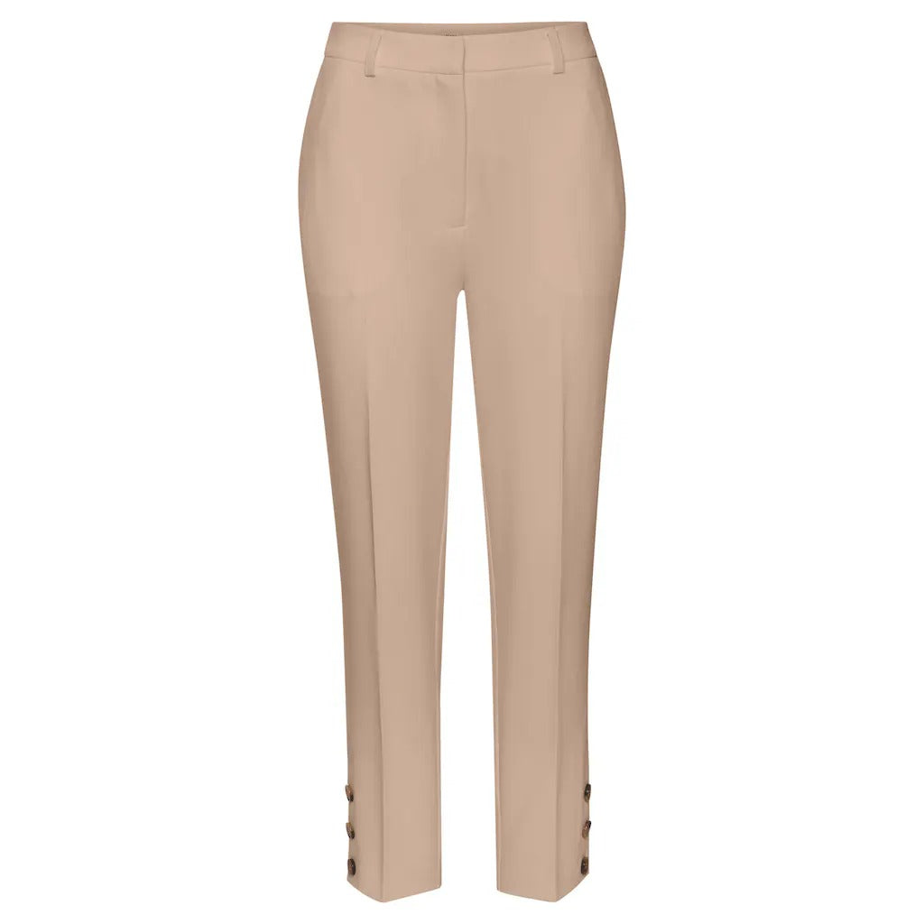 LASCANA Zierknopfhose in Beige, Vorderansicht