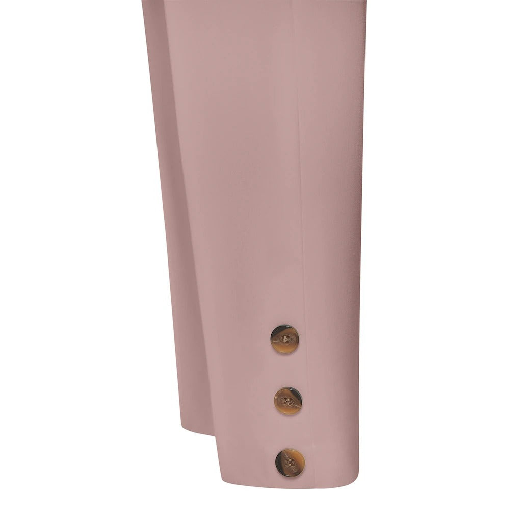 LASCANA Zierknopfhose in Rosa, Saum mit Zierknöpfen