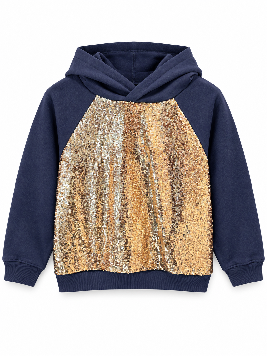 Kinder Hoodie mit Paillettenfront