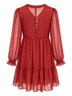Chiffonkleid Blumenprint