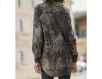 LASCANA Bluse mit Musterdruck, Vorderansicht