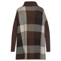 LASCANA Poncho Pullover kariert Braun