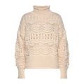 Vivance Damen-Strickpullover mit Lochstrickmuster