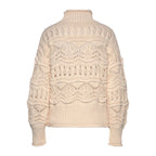 Vivance Damen-Strickpullover mit Lochstrickmuster