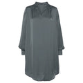 LASCANA Kleid mit Stehkragen in Grau, Vorderansicht