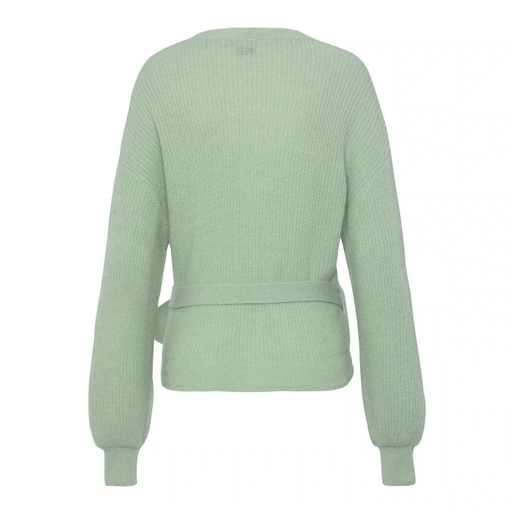 LASCANA Wickelpullover in Mint, Rückansicht