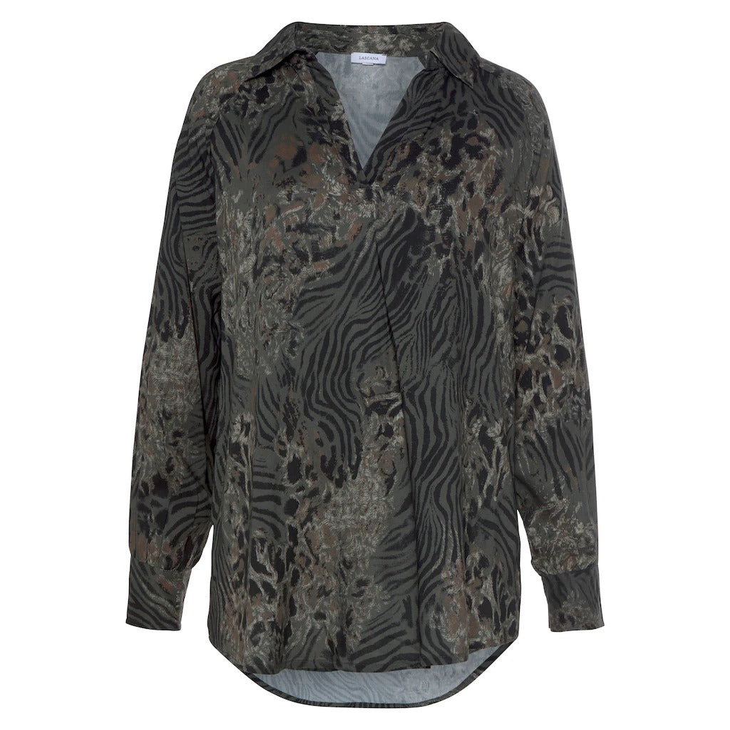 LASCANA Bluse mit Musterdruck, am Modell