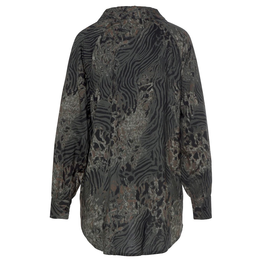 LASCANA Bluse mit Musterdruck, Rückansicht