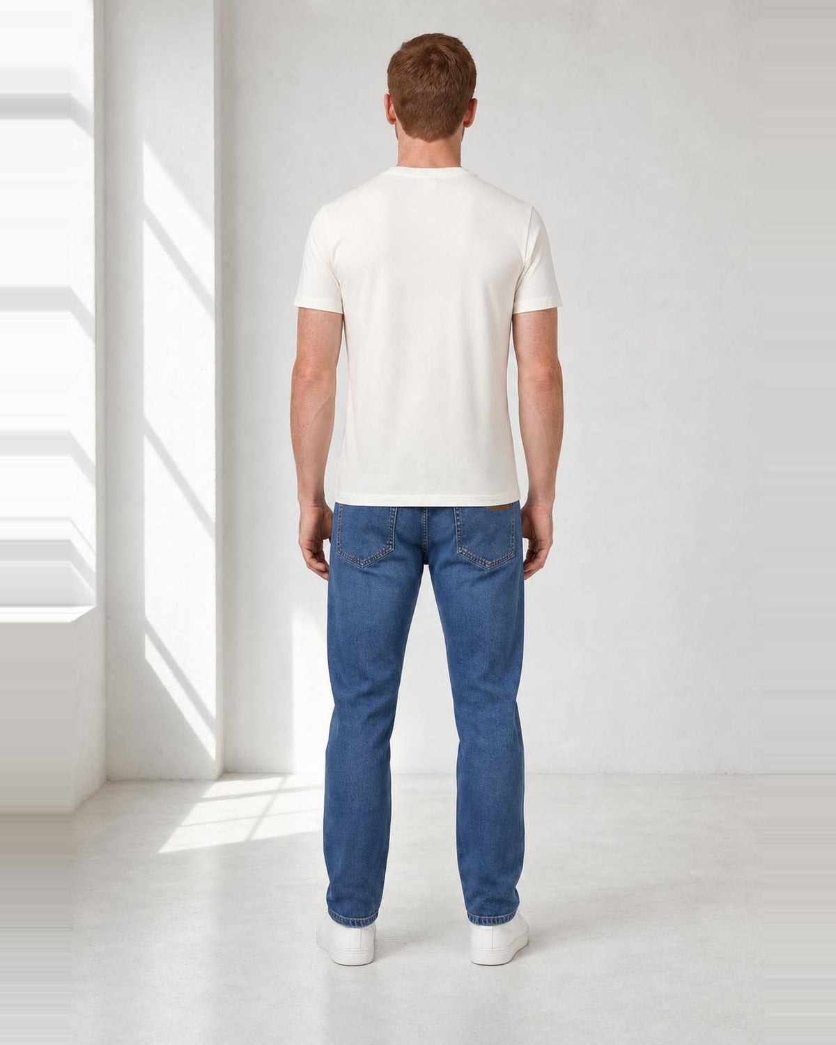 Herren-Jeans in Hellblau, Rückansicht