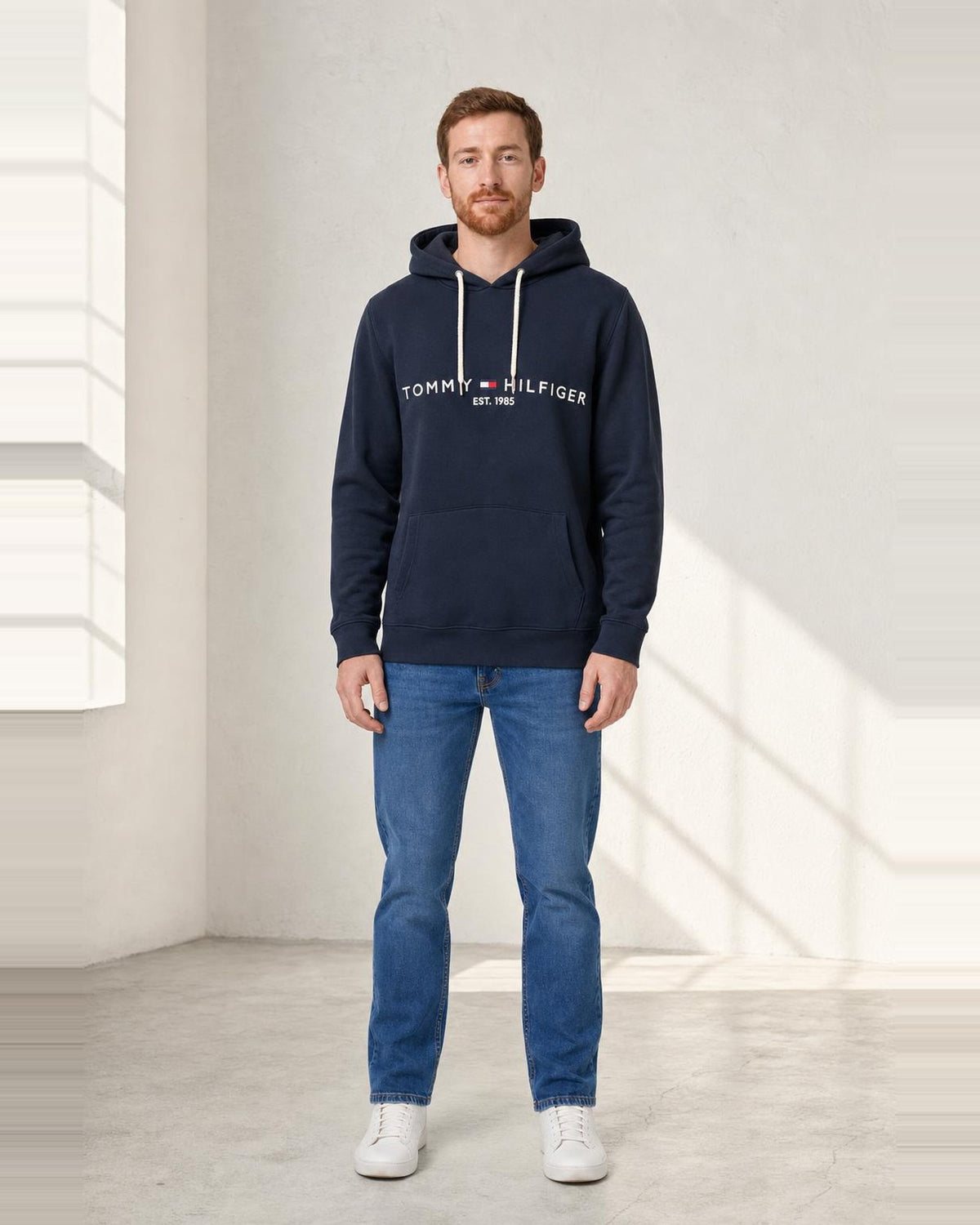 Tommy Hilfiger Hoodie in Blau, Detailansicht