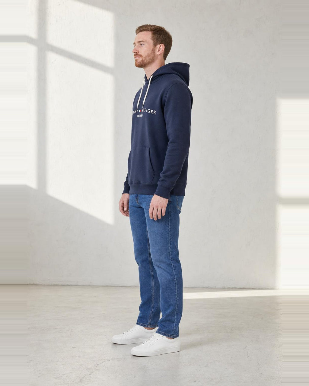 Tommy Hilfiger Hoodie in Blau, Seitenansicht