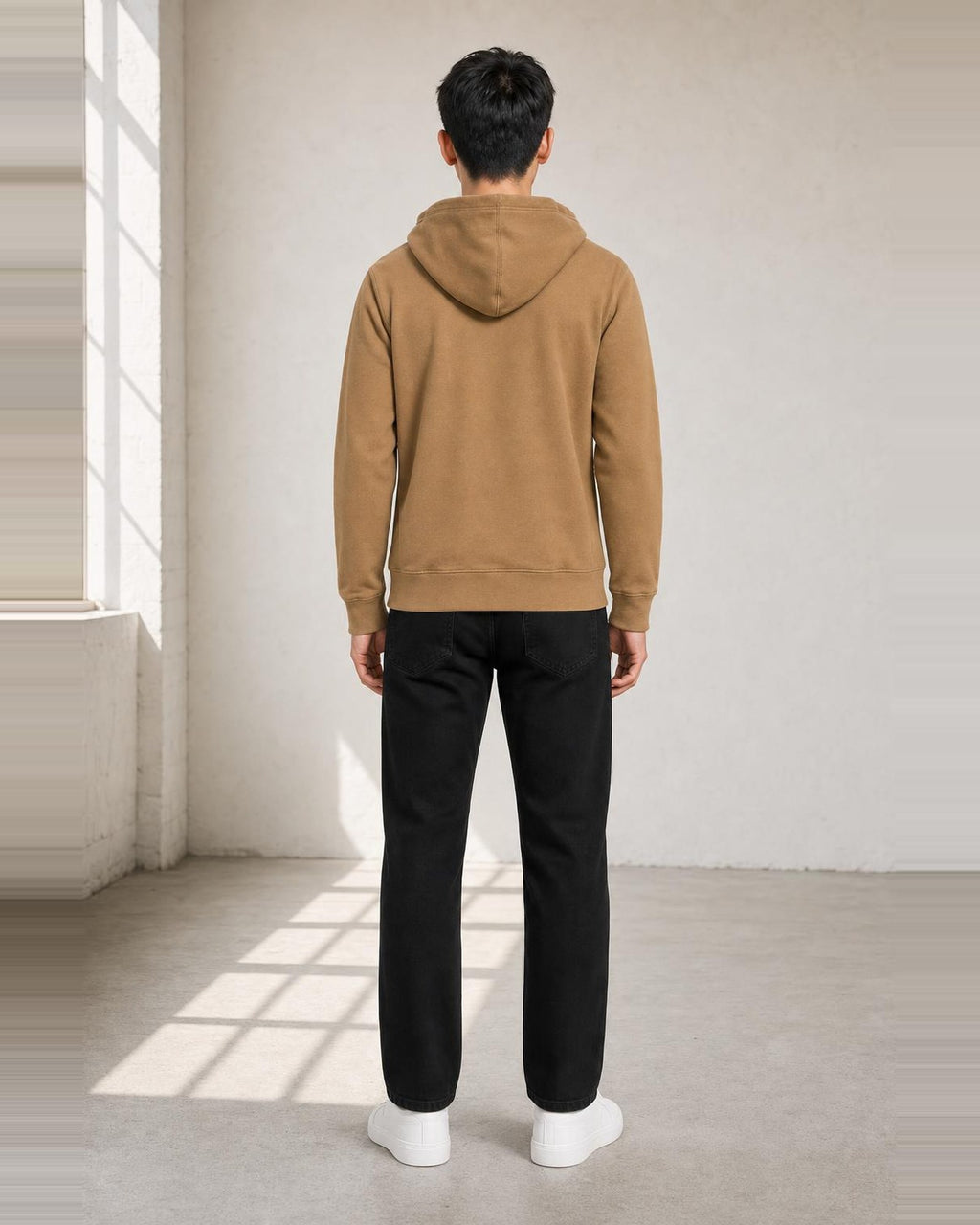 Tommy Hilfiger Hoodie in Braun, Rückansicht