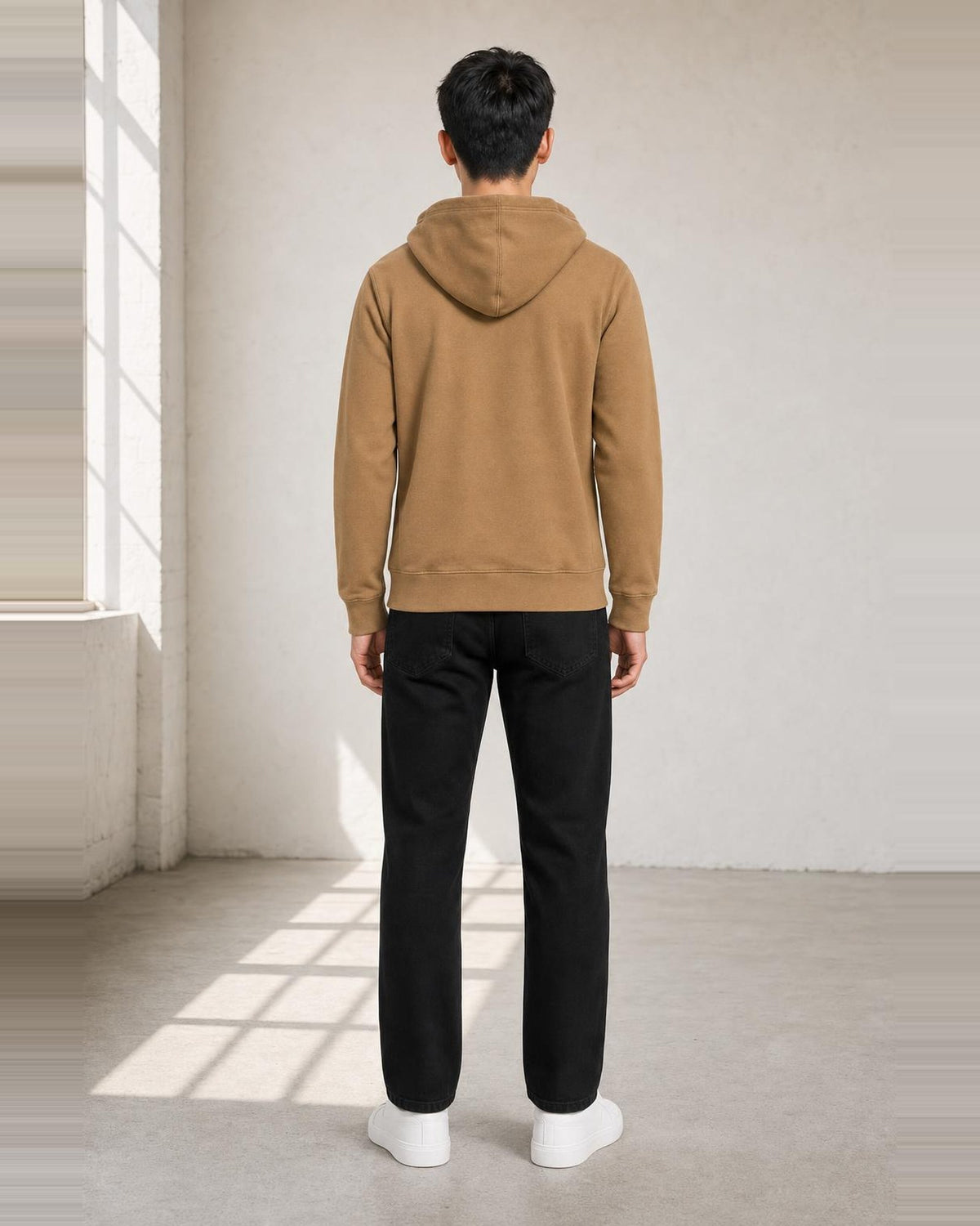 Tommy Hilfiger Hoodie in Braun, Rückansicht