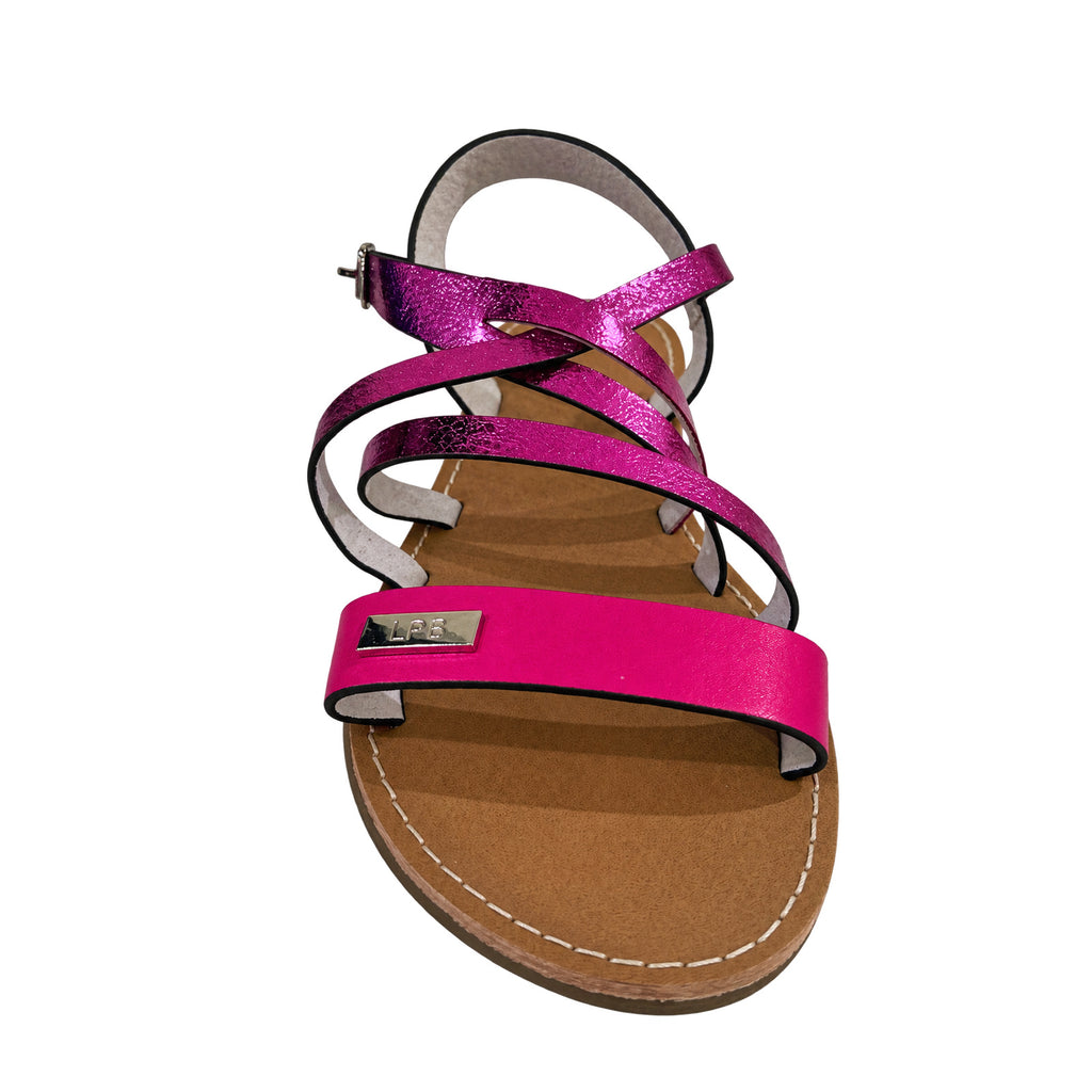 LPB Kinder-Sandalen Ditsy Floral, Fuchsia Metal