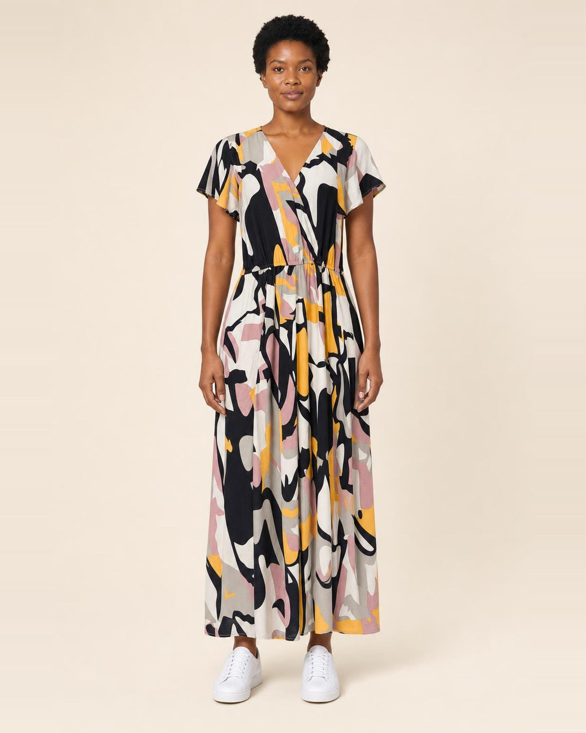 LASCANA Maxikleid mit Grafikdruck, Detailansicht