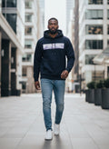 Herren Hoodie Blau von Jack & Jones, Vorderansicht
