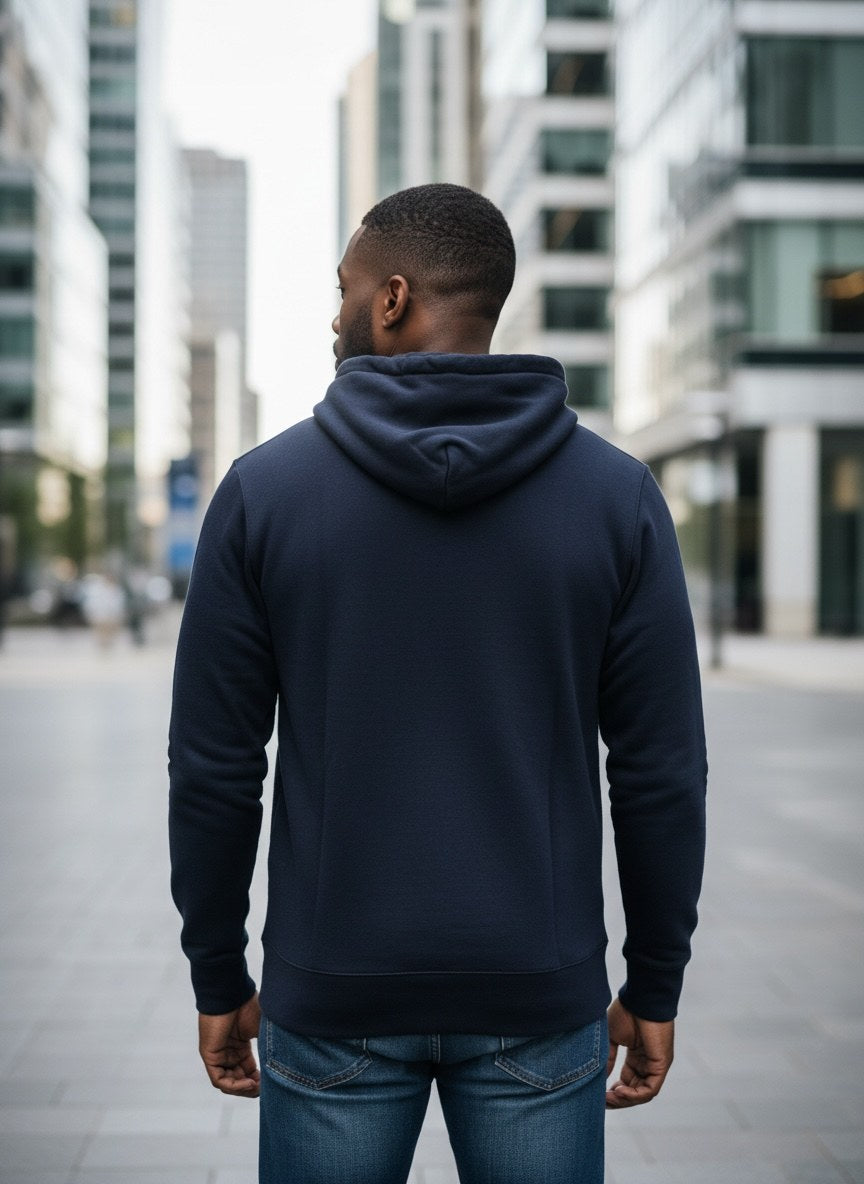 Herren Hoodie Blau von Jack & Jones, Rückansicht