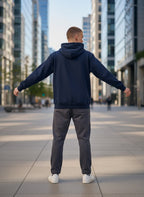 Herren Hoodie Dunkelblau von Jack & Jones, Rückansicht