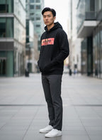 Herren Hoodie Schwarz von Jack & Jones, Seitenansicht