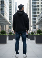 Herren Hoodie Schwarz von Jack & Jones, Rückansicht