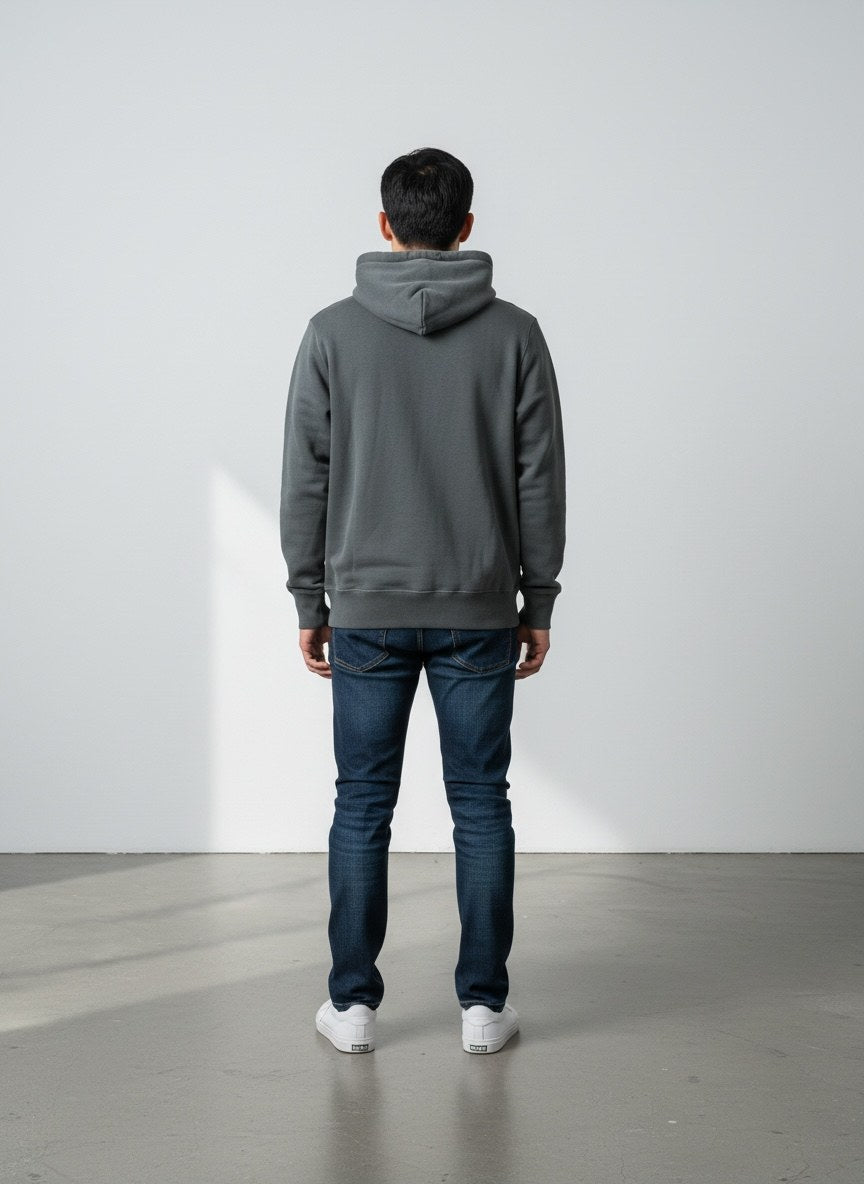 Paul Hunter Hoodie in Türkis, Rückansicht
