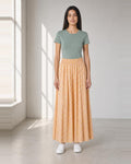 LASCANA Rockhose mit Muster in Gelb und Rosa, Detailansicht